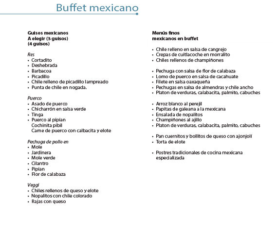 buffet mexicano